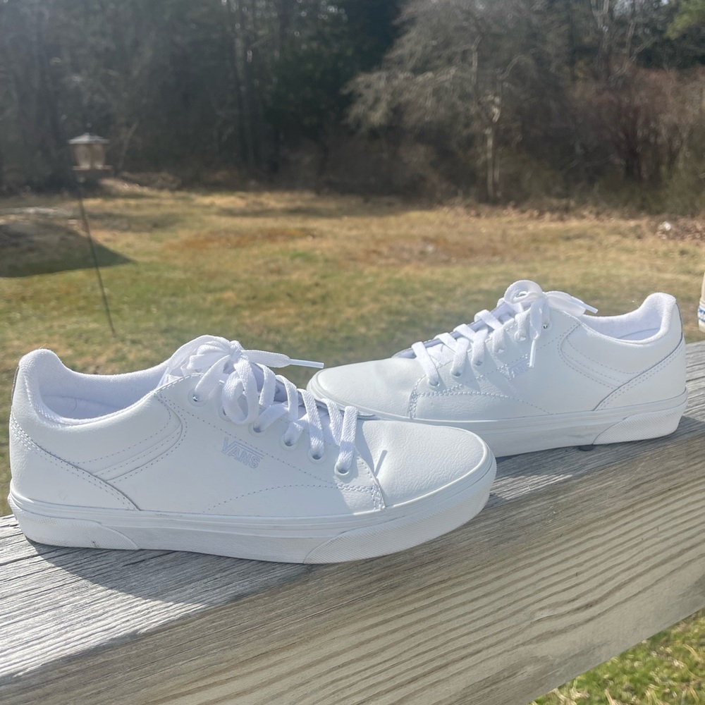White leather Vans- AMAZING CONDITION